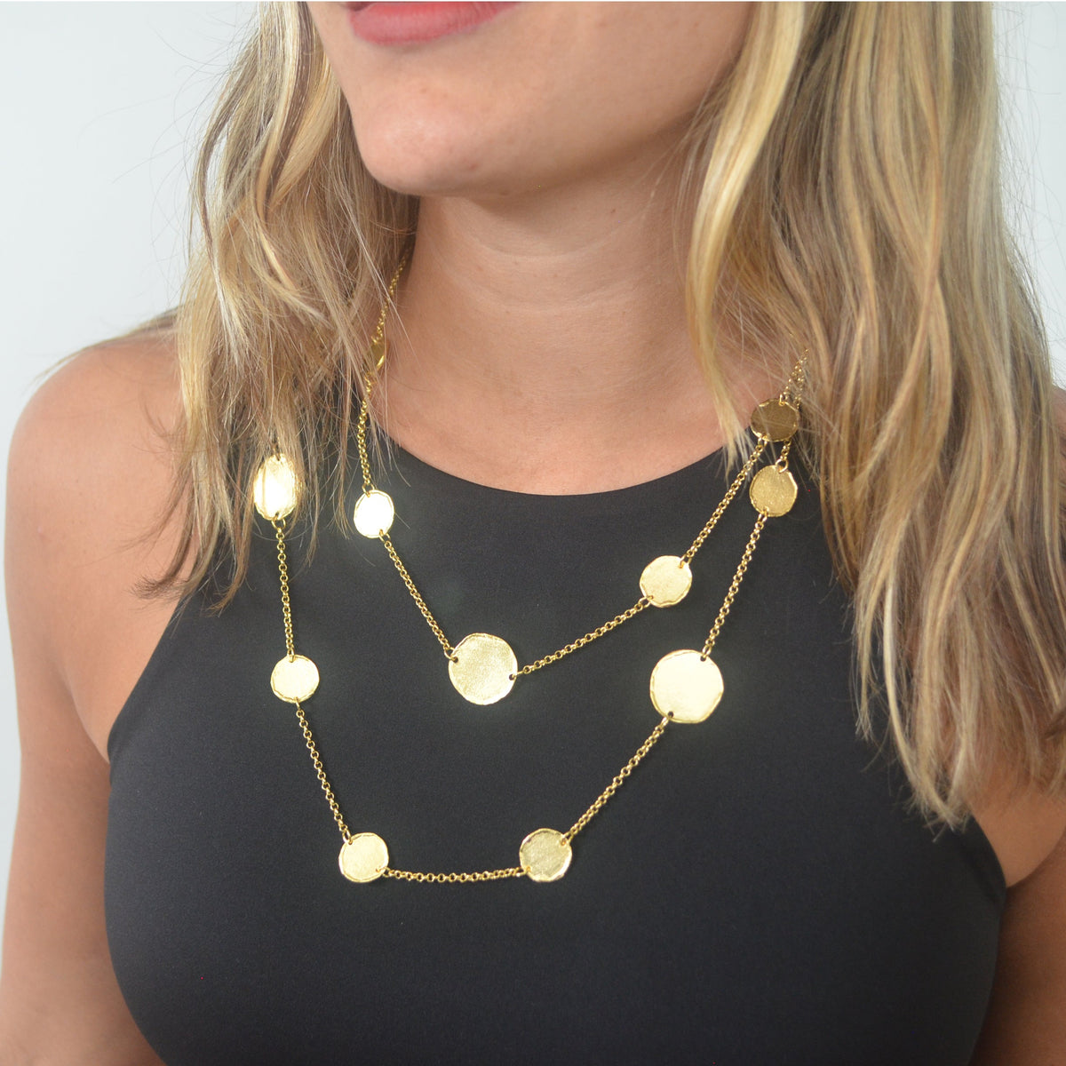 Coins Long Necklace