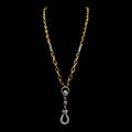 Mixed metal plated Reproduction Rope Necklace