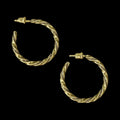 Medium Gold Vintage Hoop Earrings