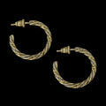 Small Gold Plated Vintage Hoop Earrings