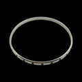 Vintage Silver Bangle with Crystals