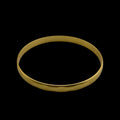 Vintage Hammered Medium Gold Bangle