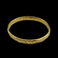 Vintage Gold Plated Bangle with Small Crystals