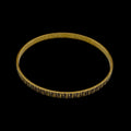 Reproduction Gold Plated Engraved Bracelet